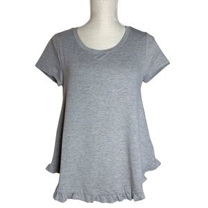 Cupid Tee with Ruffled Hem